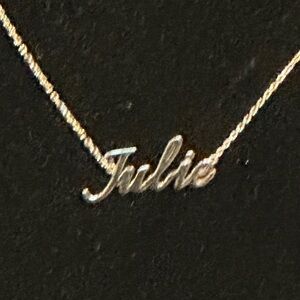 Silver Personalized Name Necklace